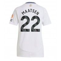 Camiseta Aston Villa Ian Maatsen #22 Visitante Equipación para mujer 2024-25 manga corta